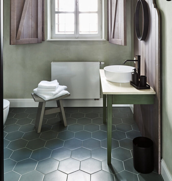 Zahradníkův domek - koupelna modrého pokoje - Zámek Žďár nad Sázavou