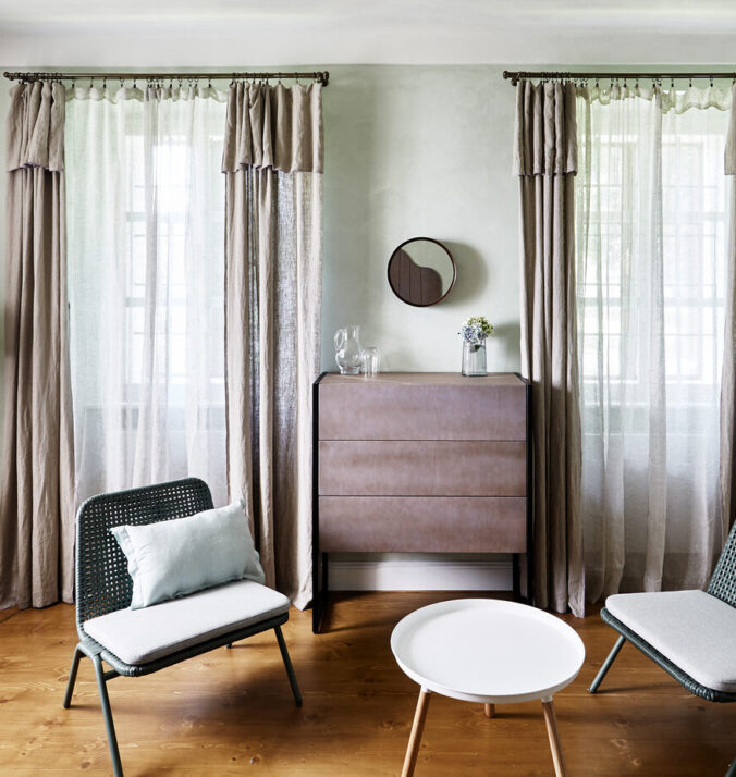 Zahradníkův domek, posezení modrého pokoje - Zámek Žďár